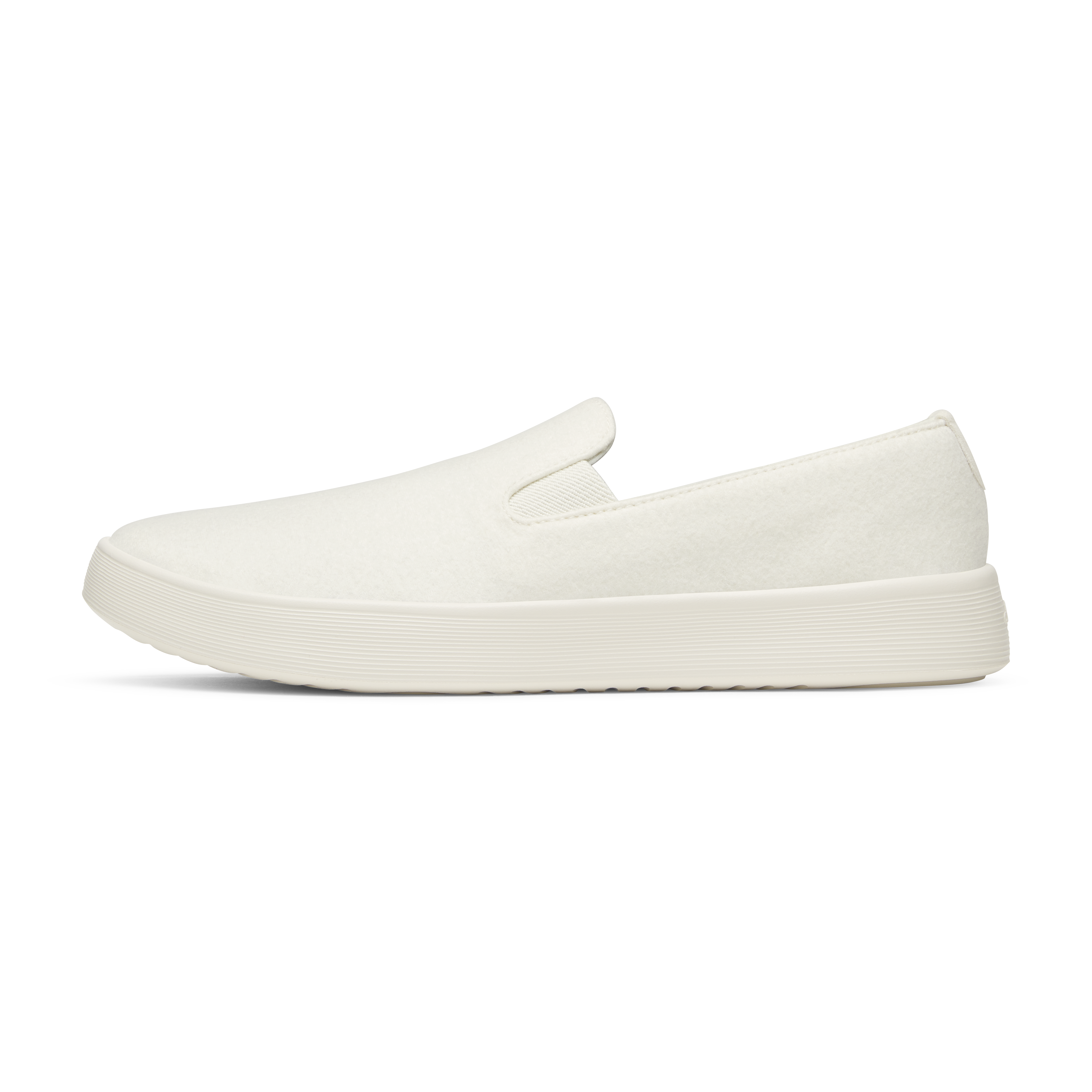 Women's Wool Cruiser Slip On - Natural White (Natural White Sole)