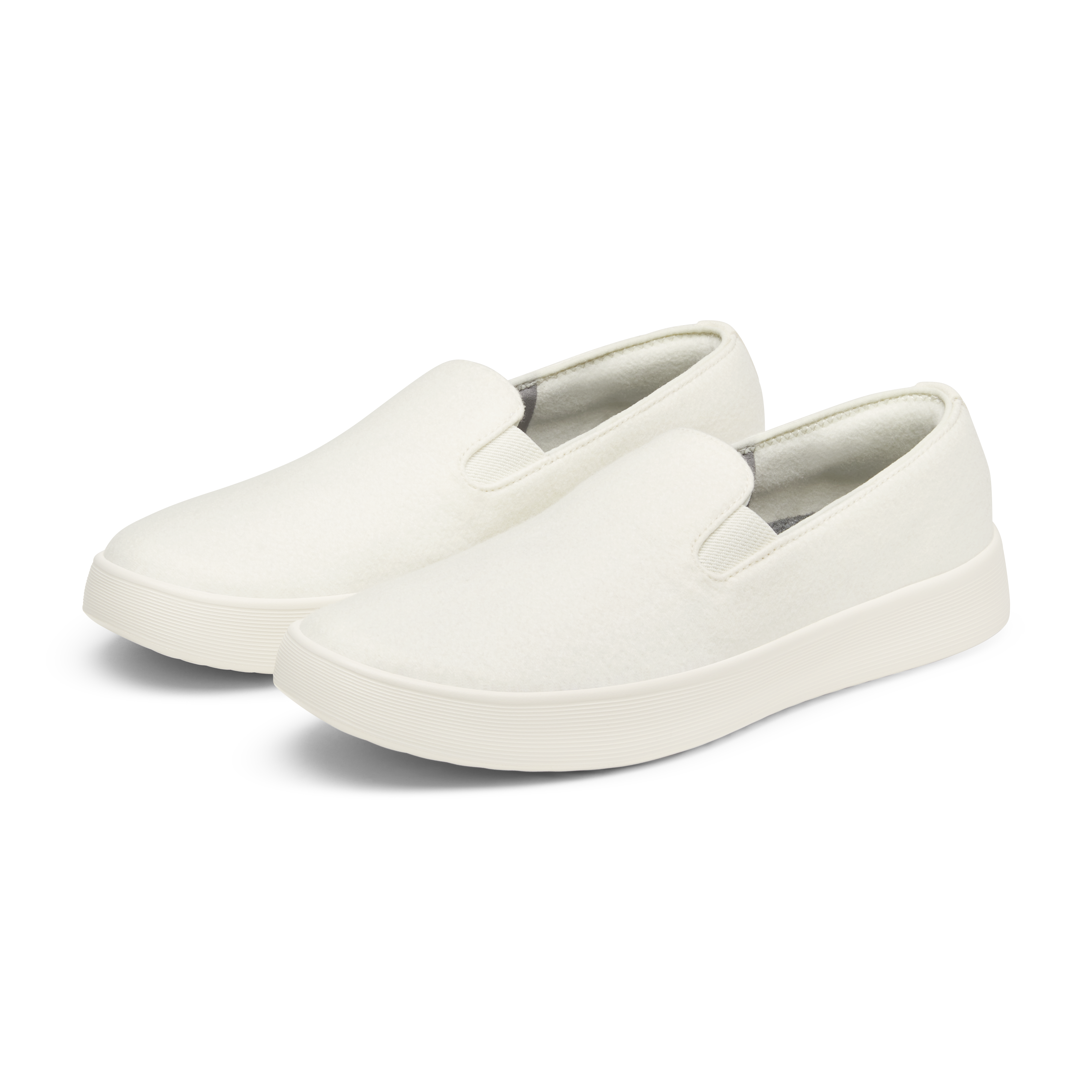 Women's Wool Cruiser Slip On - Natural White (Natural White Sole) - Image 5