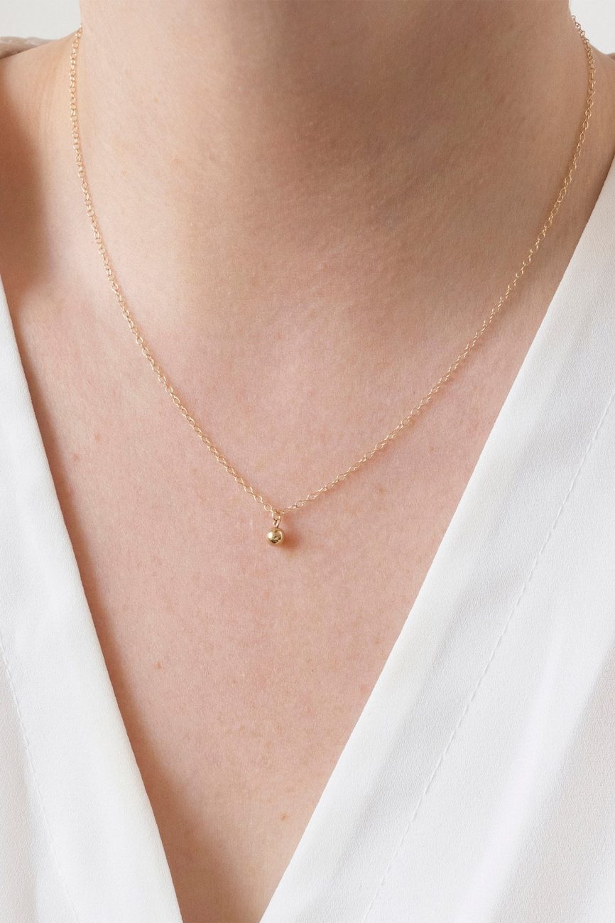 Gold Ball Necklace