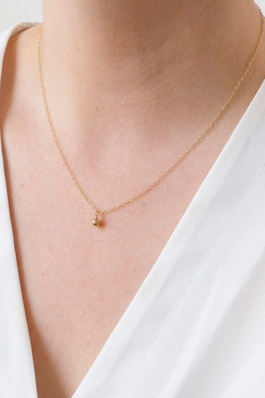 Gold Ball Necklace