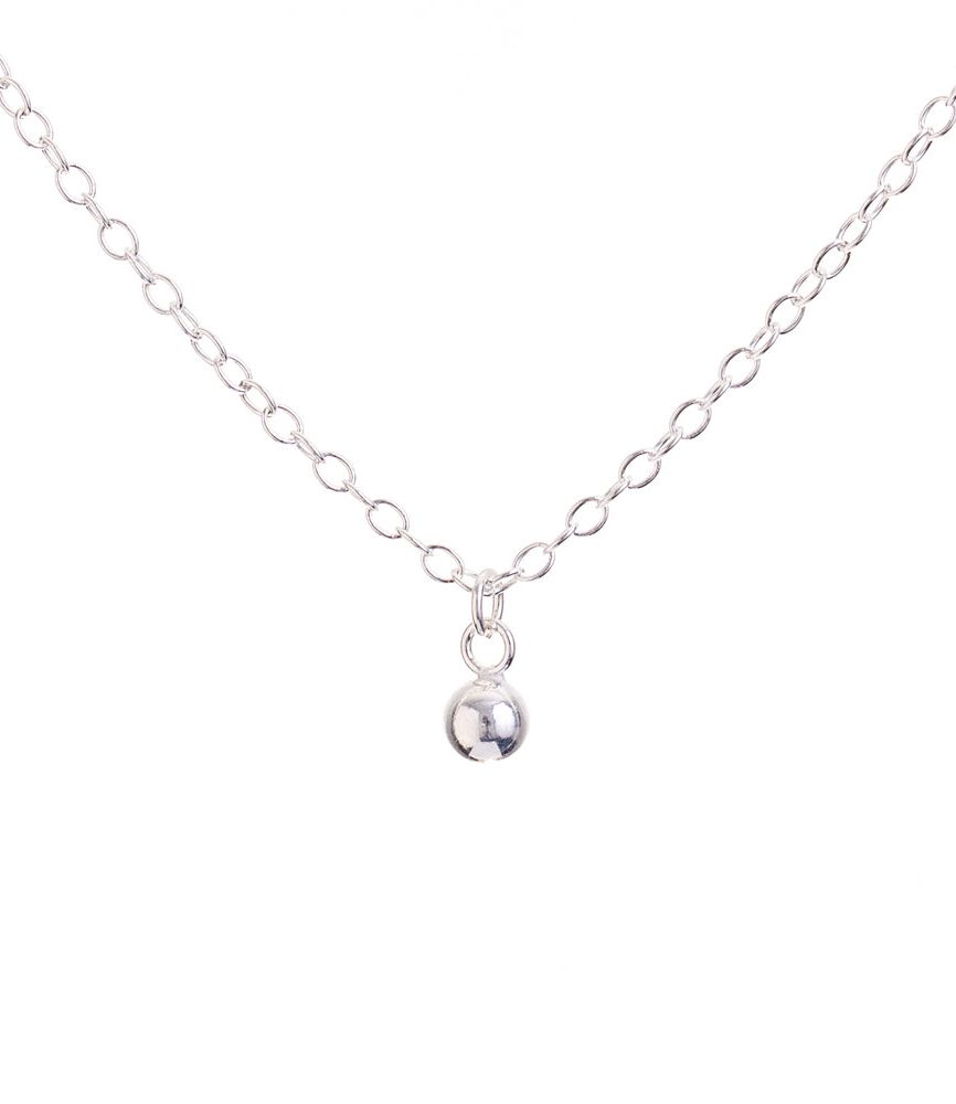Silver Ball Necklace