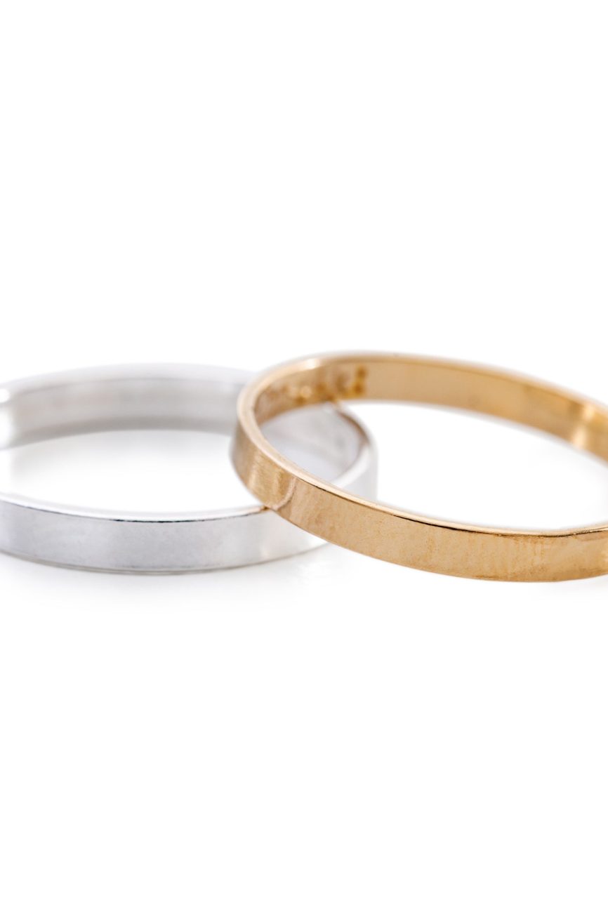 Minimal Unisex Band Rings