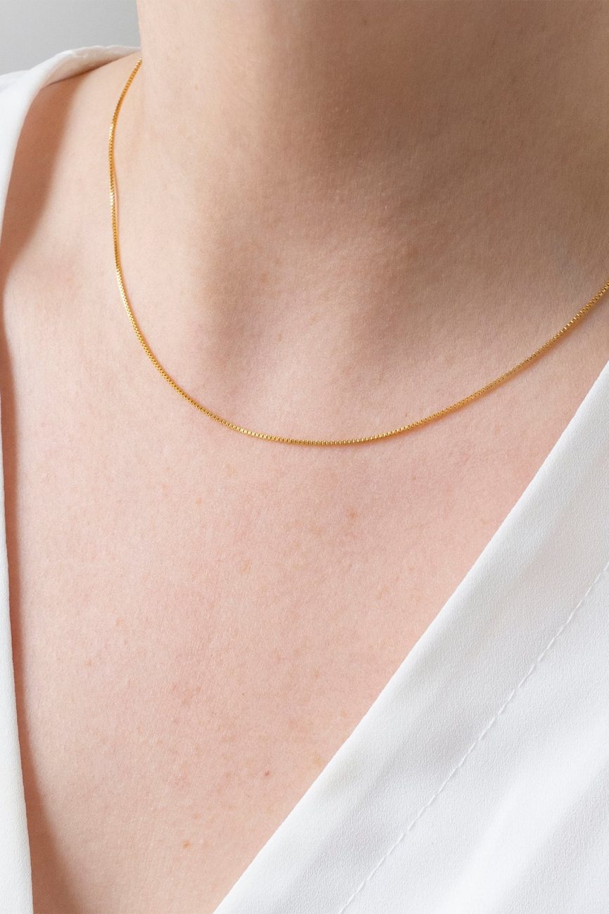 Box Chain Layering Necklace