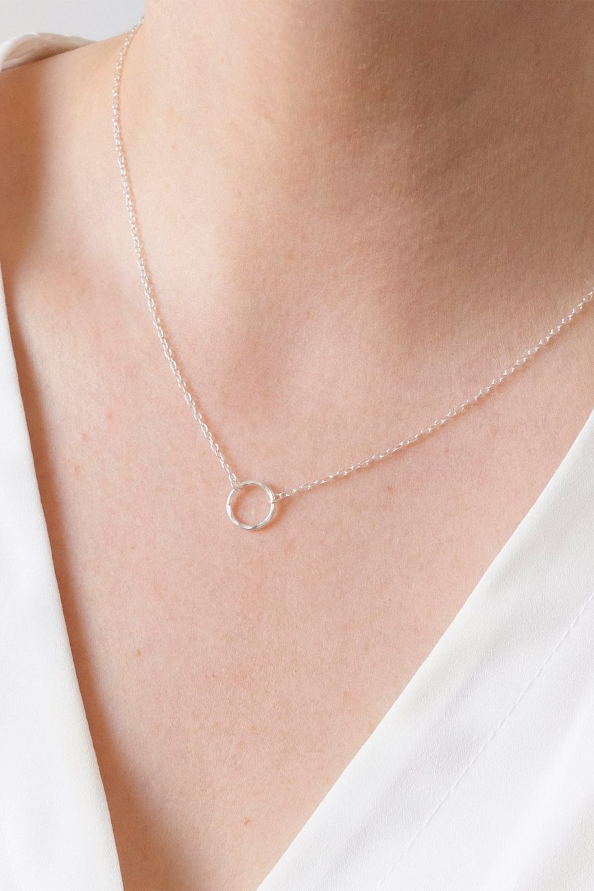 Silver Circle Necklace