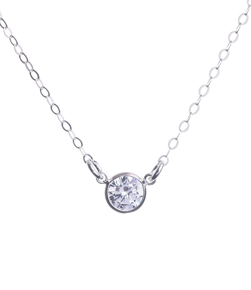 Silver Diamond Necklace