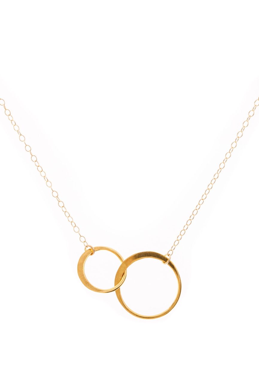 Minimal Gold Flat Linked Necklace