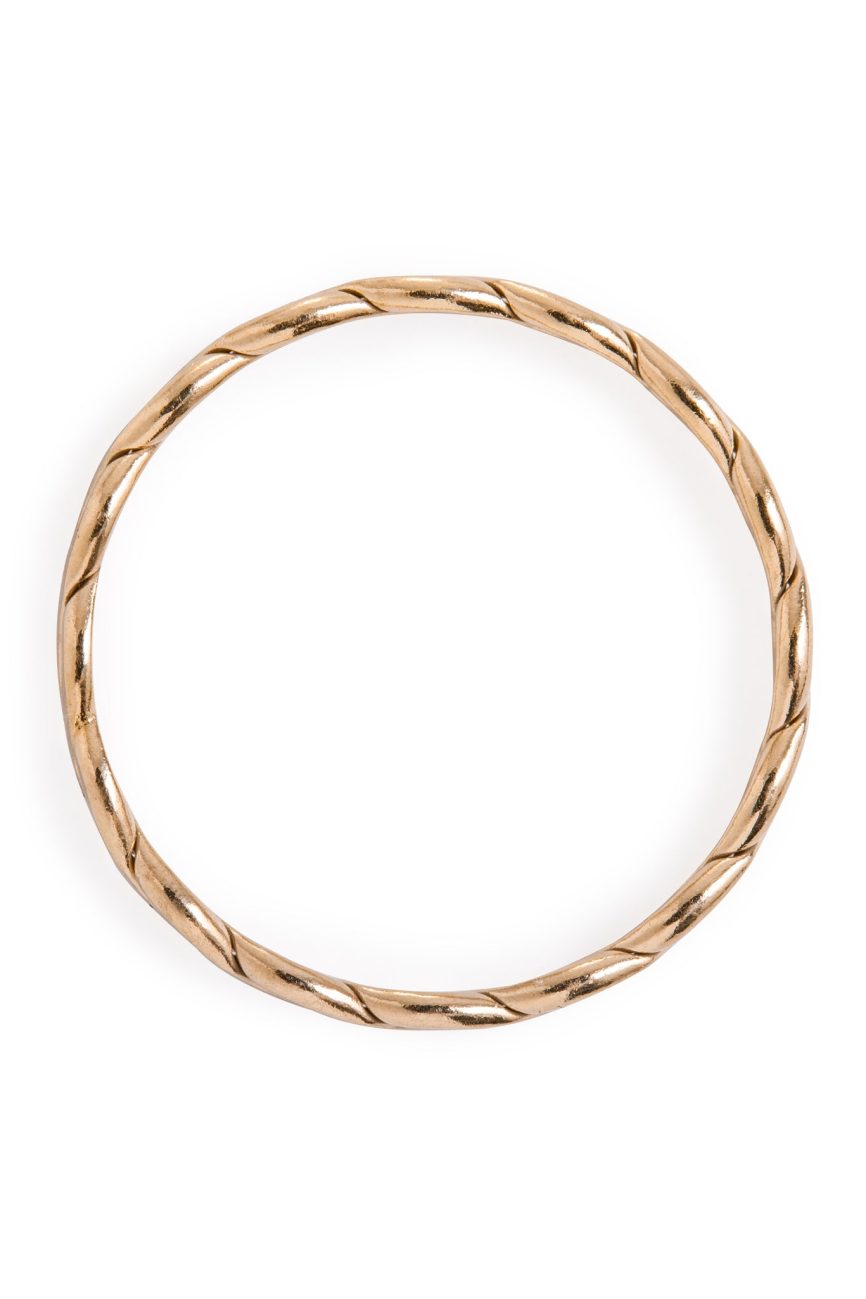 Minimal Gold Woven Braided Ring