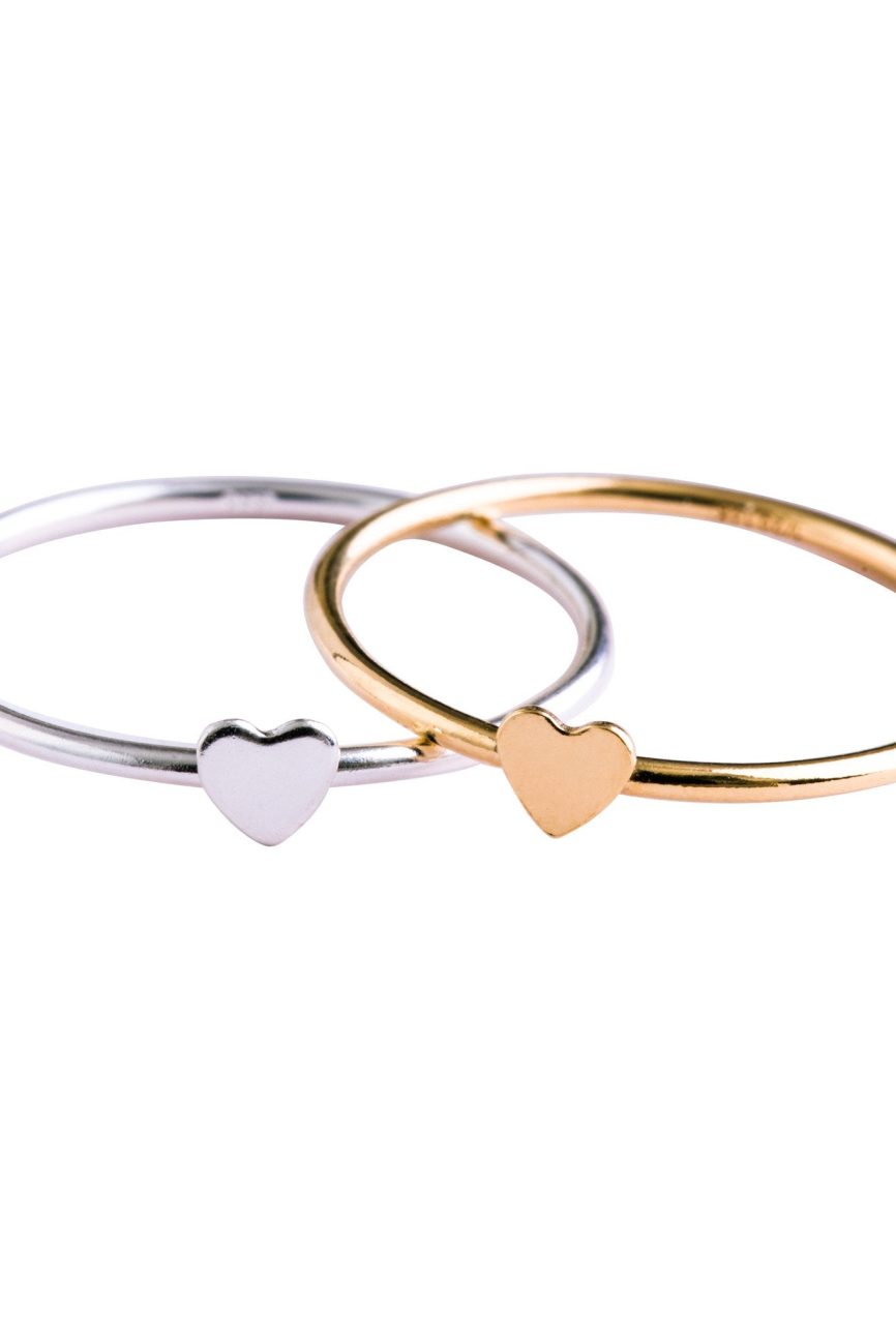 Minimal Heart Rings