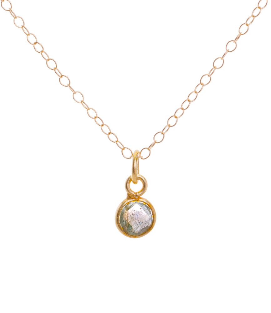 Gold Labradorite Necklace