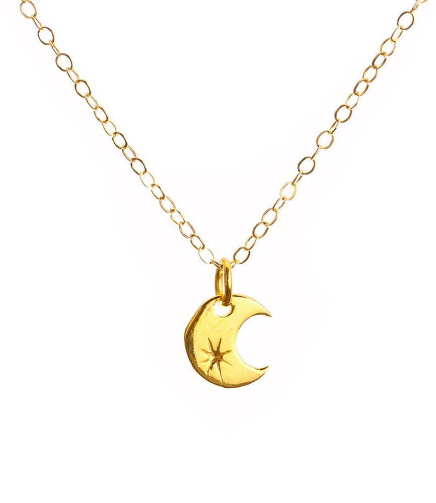 Gold Moon Necklace