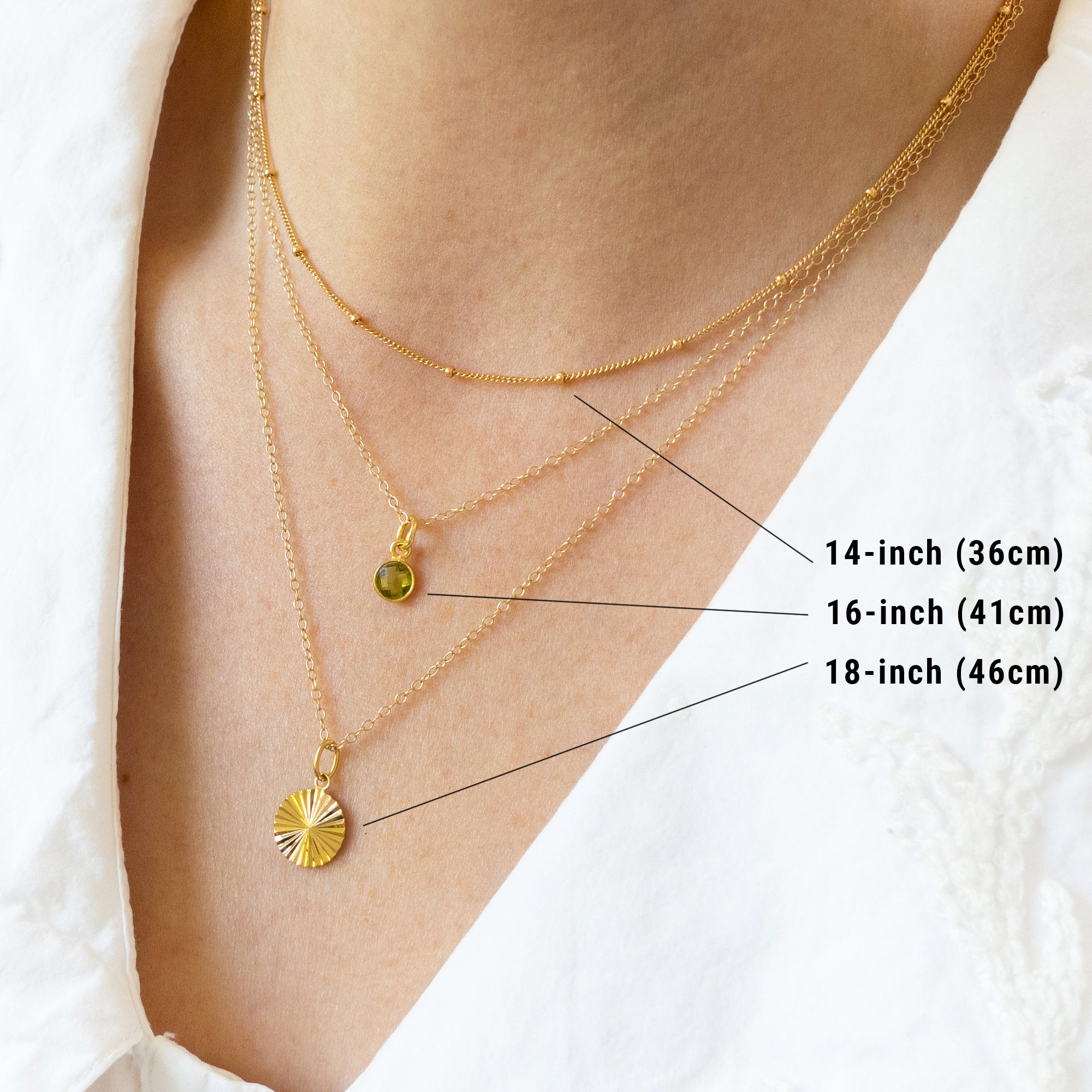 Gold Ammonite Fossil Necklace