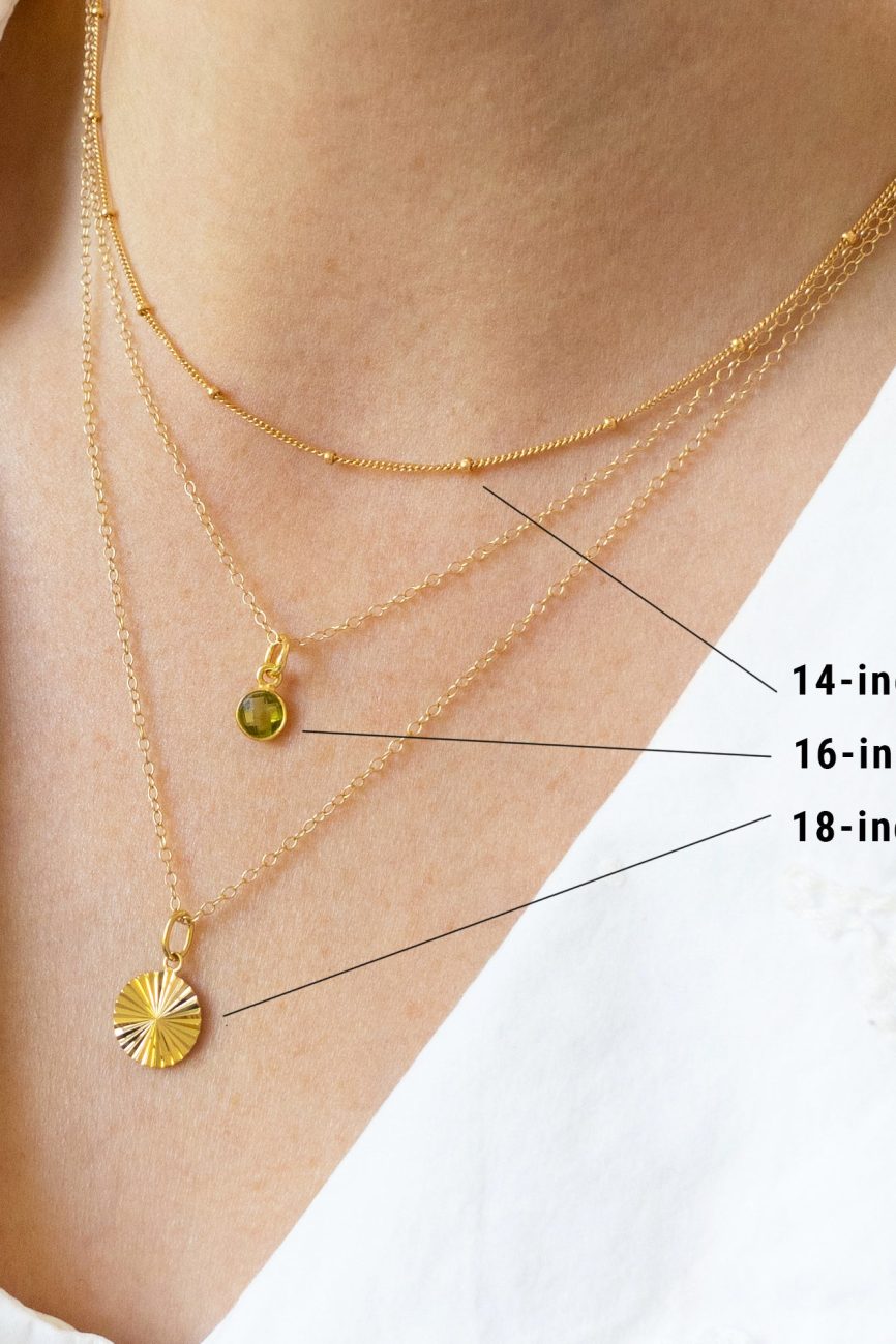 Gold Enamel Heart Necklace