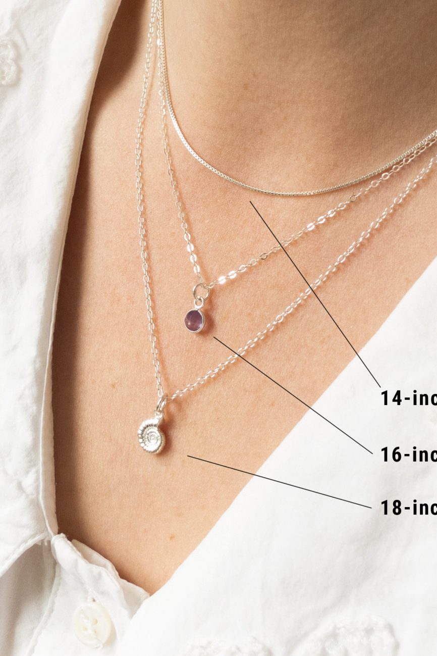 Silver Aquamarine Raw Crystal Necklace