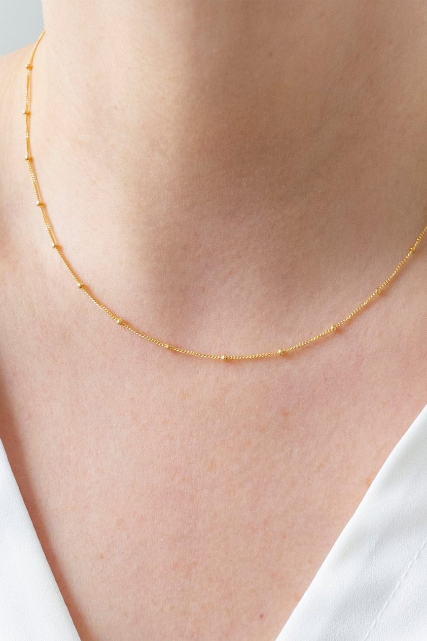 Satellite Chain Layering Necklace