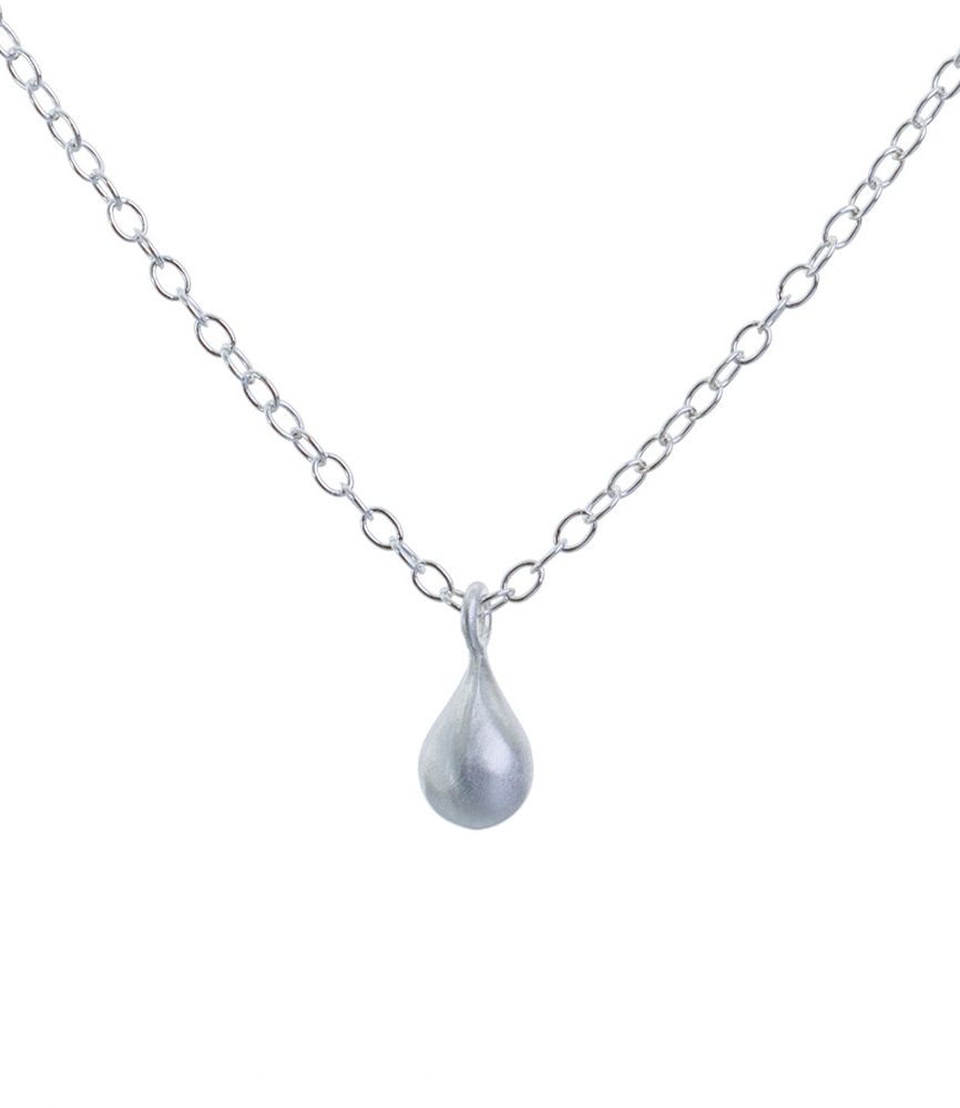 Silver Teardrop Necklace