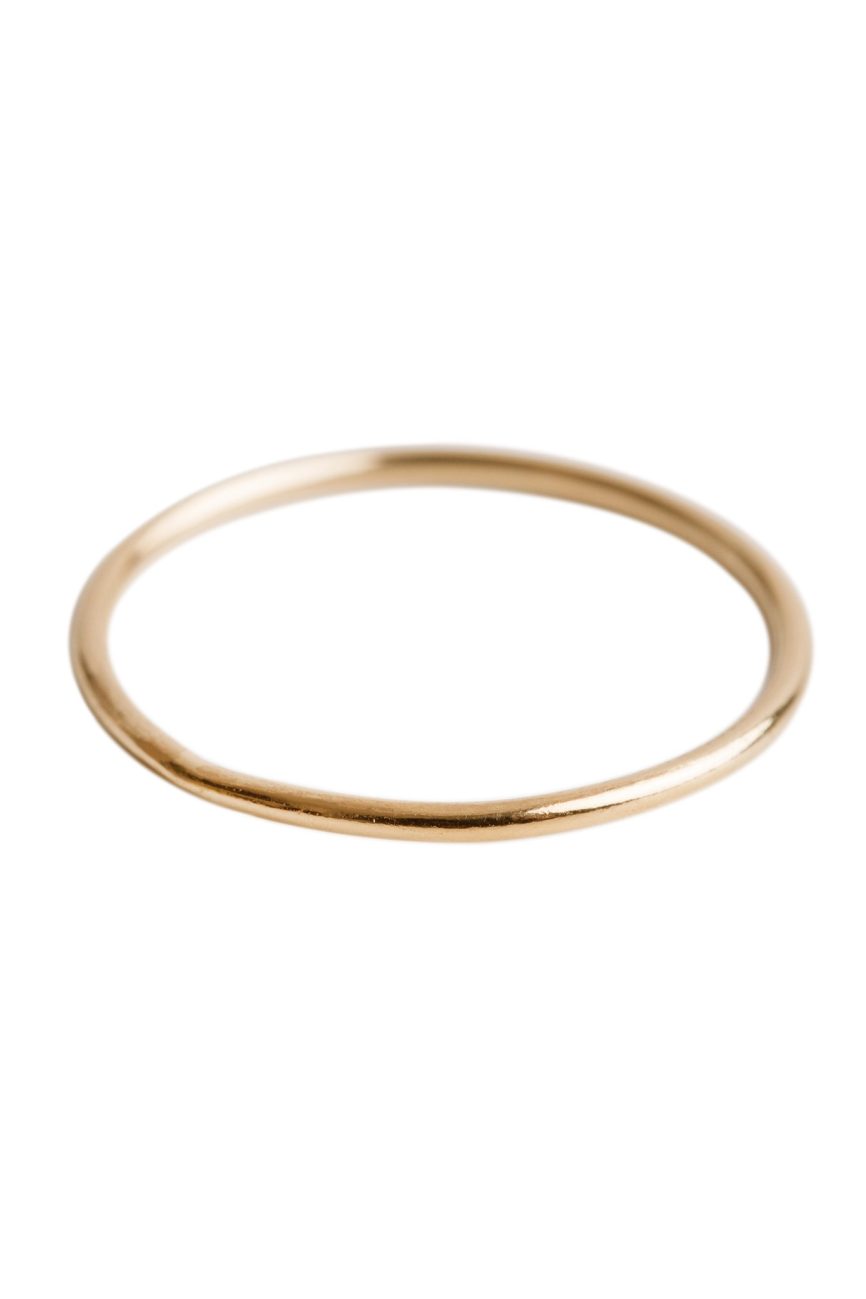 Minimal Gold Stacking Ring