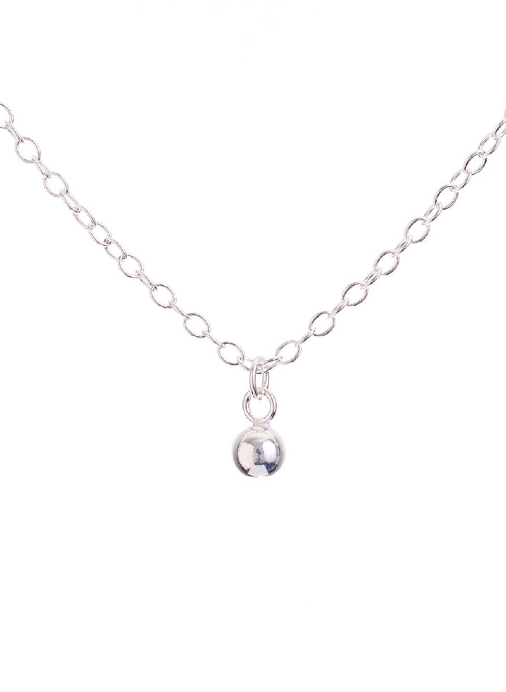 Silver Ball Necklace