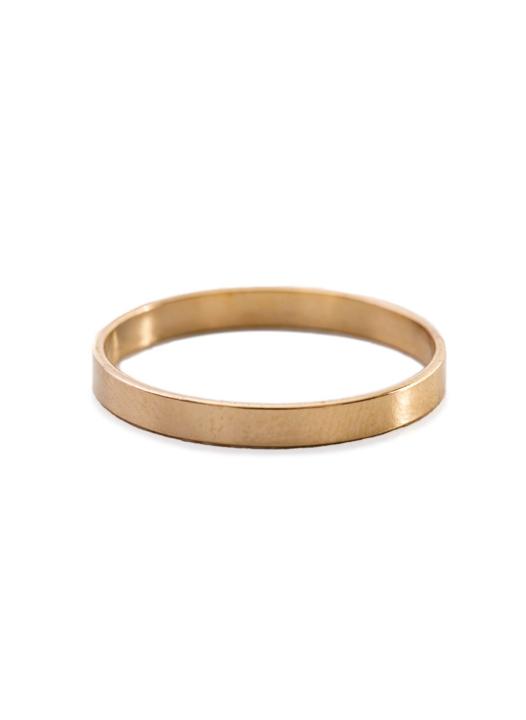 Minimal Simple Unisex Band Ring Gold