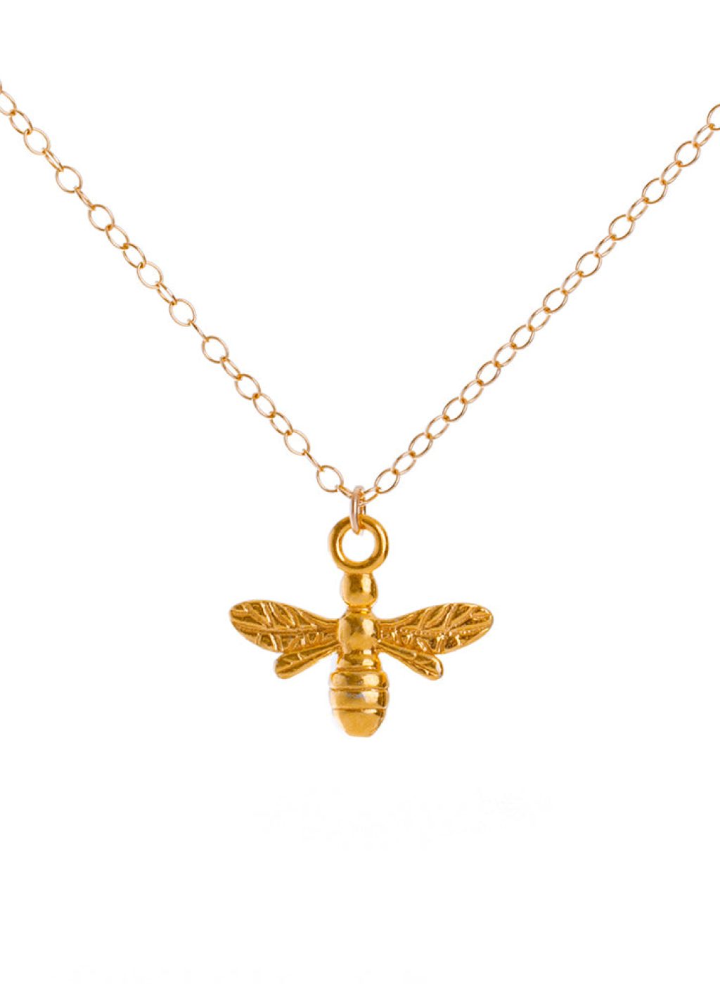 Minimalist Gold Bee Necklace