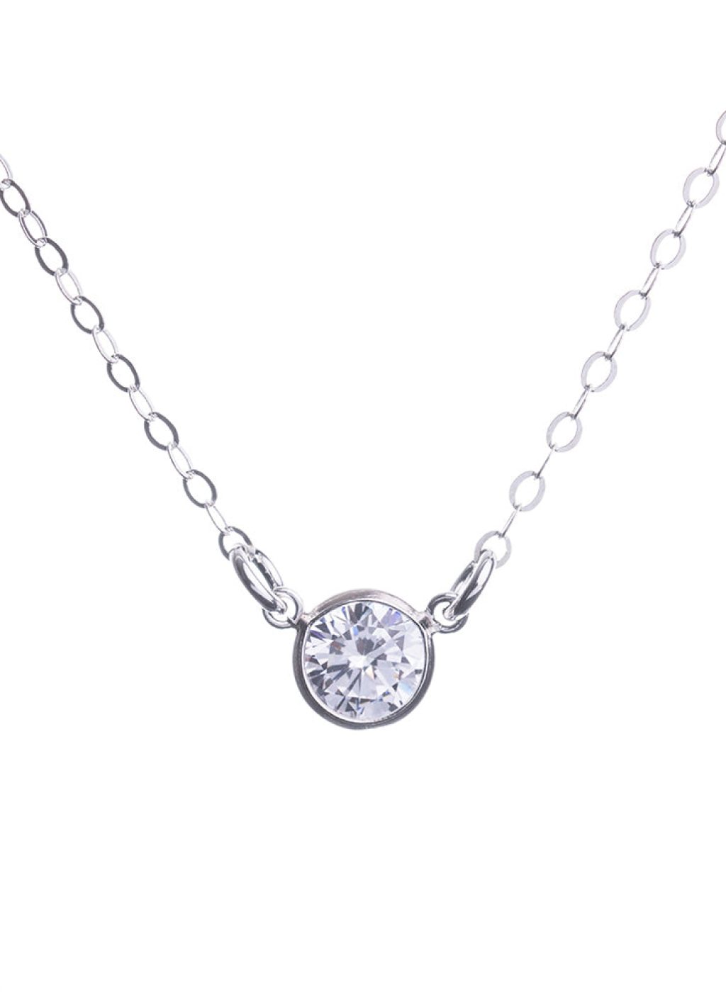 Silver Diamond Necklace