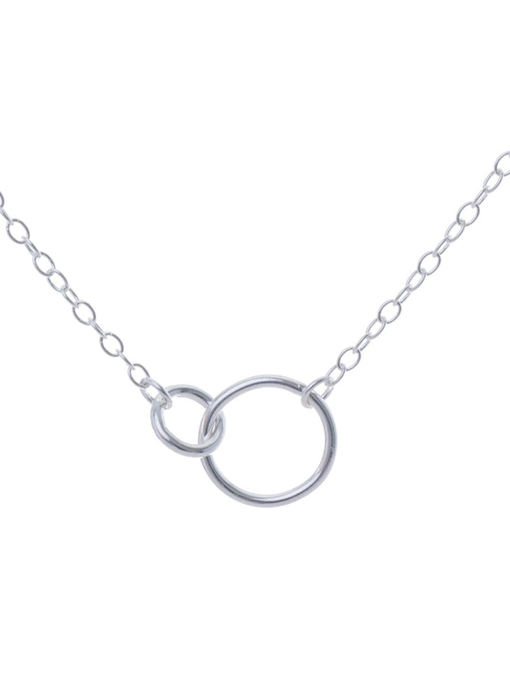 Silver Infinity Circles Necklace