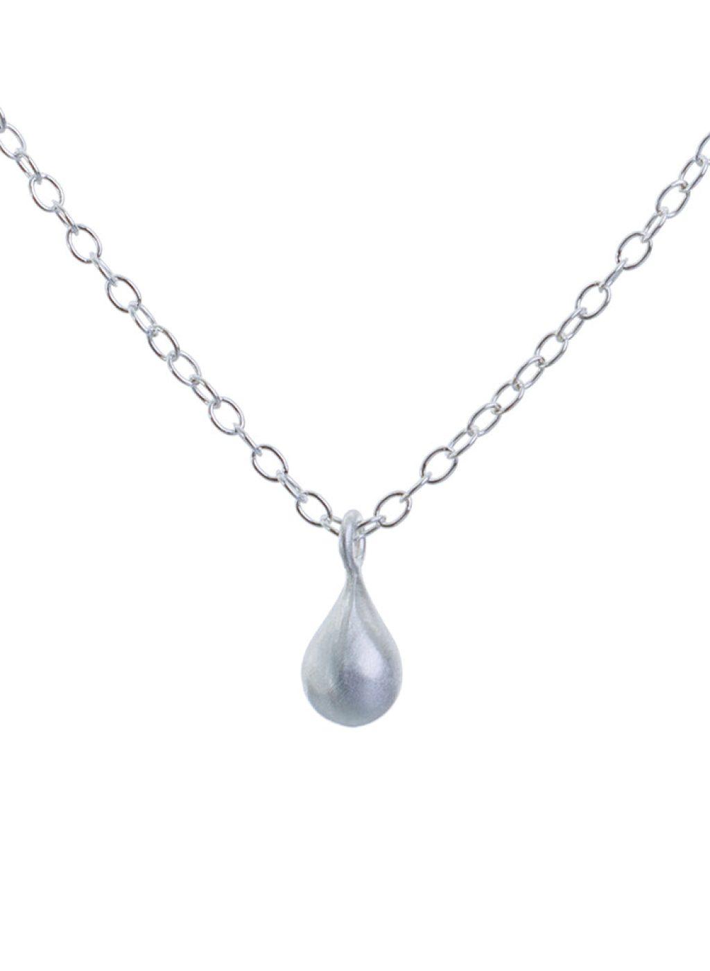 Silver Teardrop Necklace