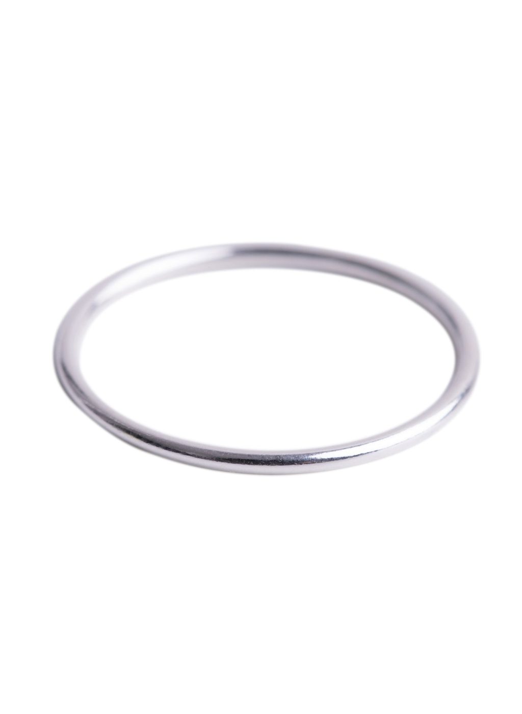 Minimal Silver Stacking Ring